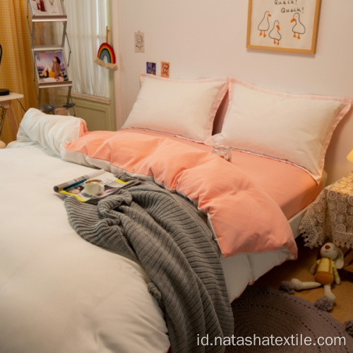 Set Tempat Tidur Katun Nyaman Modern Sederhana